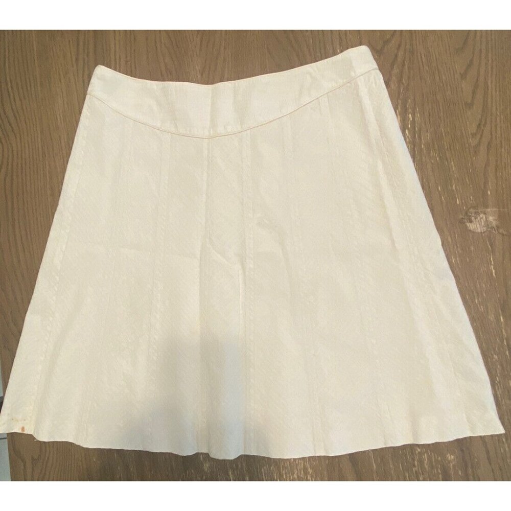 Rebecca Taylor Vintage Cream A Line Skirt Size 12 Lined